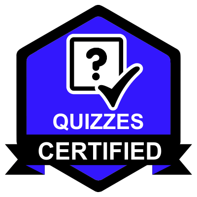 Quizzes certified
