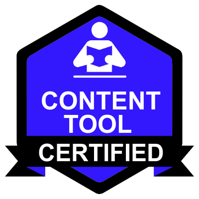 Content Tool certified
